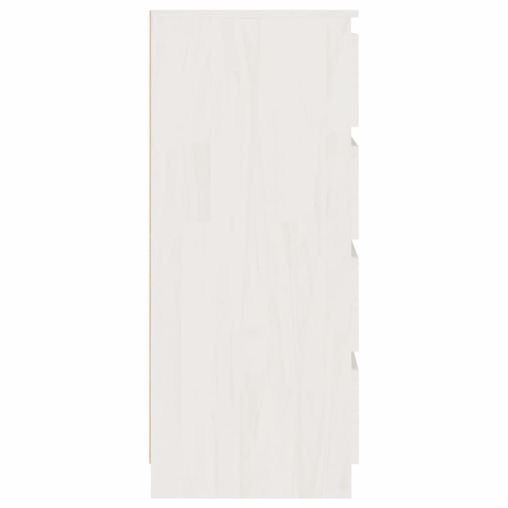 Armoire d'appoint Blanc 60x36x84 cm Bois de pin massif