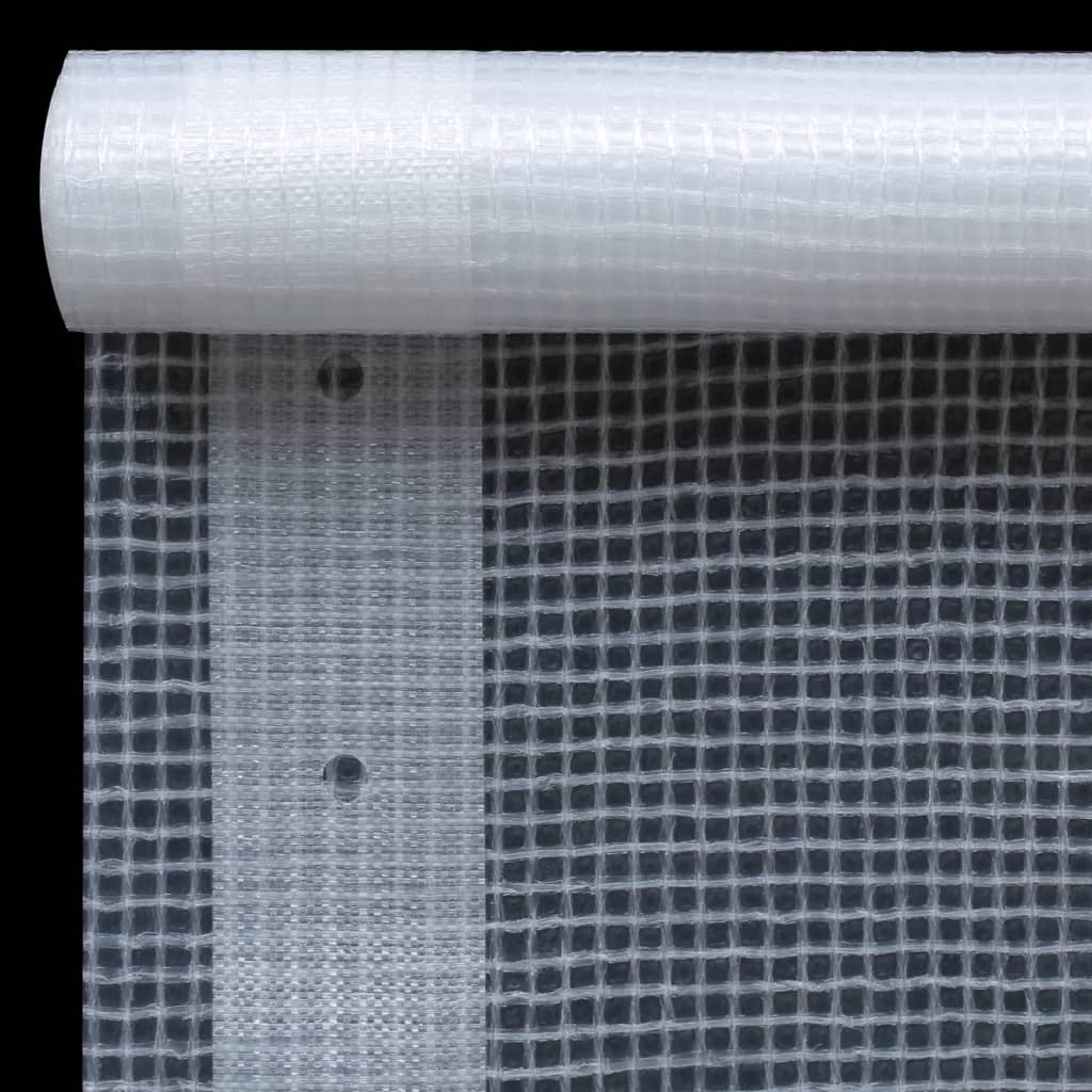 Bâches Leno 2 pcs 260 g/m² 2x10 m Blanc