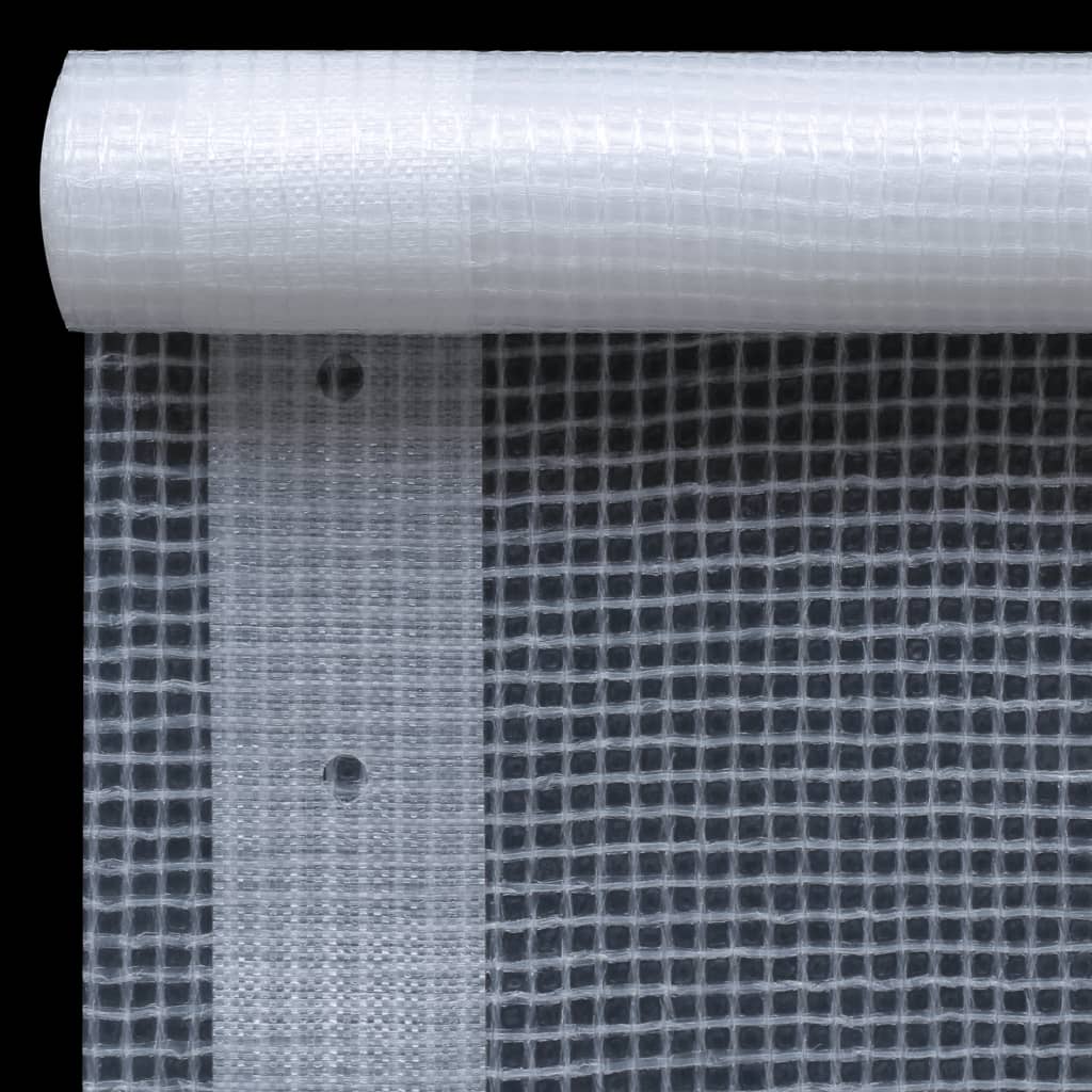 Bâches Leno 2 pcs 260 g/m² 4x15 m Blanc