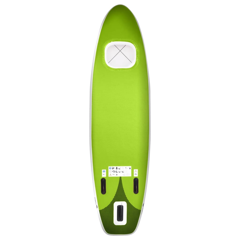 Ensemble de planche SUP gonflable Vert 330x76x10 cm