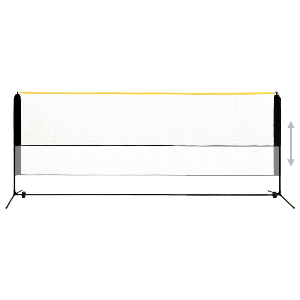 Filet de badminton réglable 400x103x94-158 cm Métal