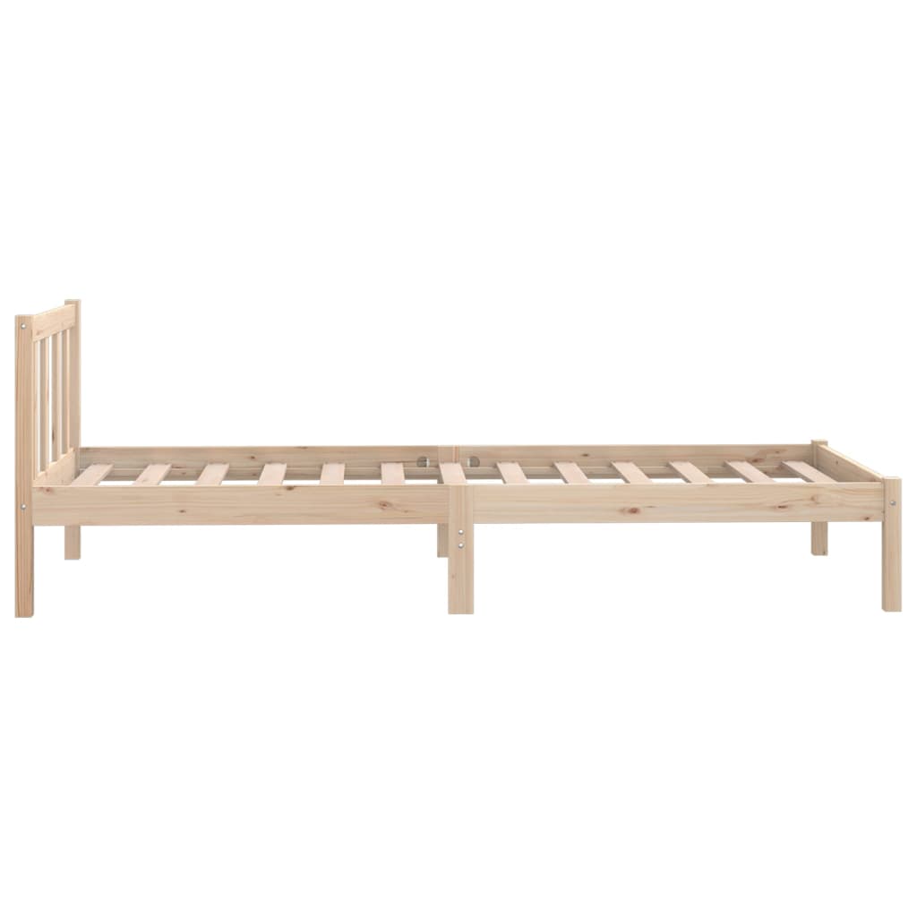 Cadre de lit Bois de pin massif 90x190 cm Simple
