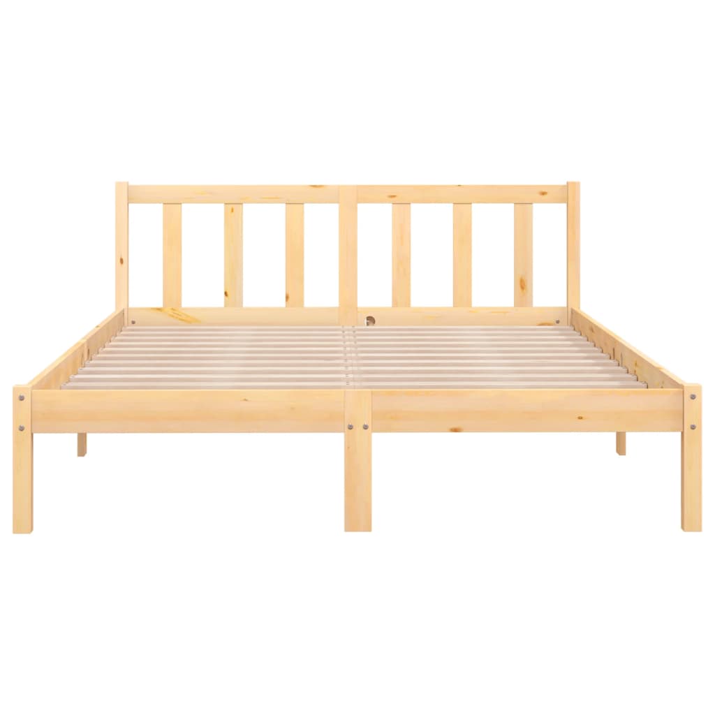 Cadre de lit Bois de pin massif 160x200 cm