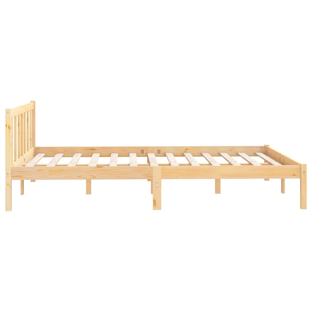 Cadre de lit Bois de pin massif 160x200 cm
