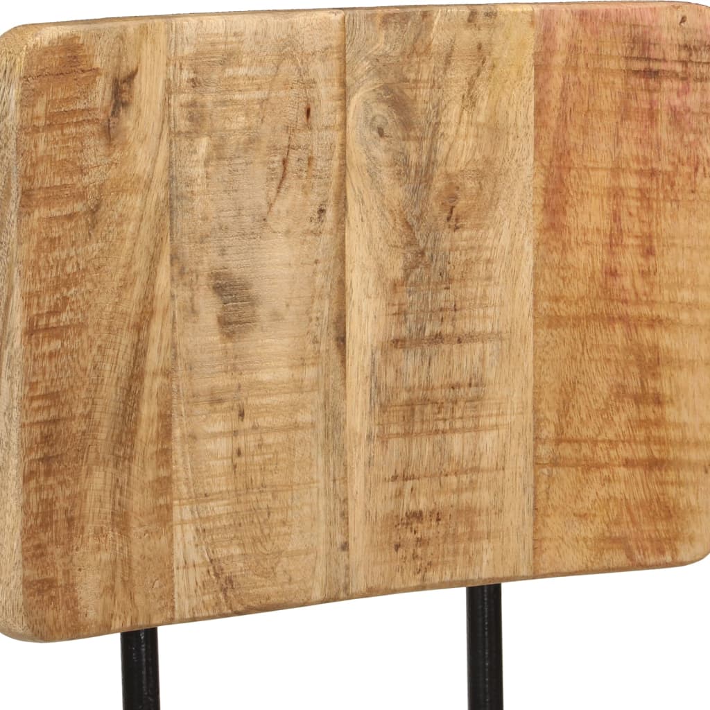 Tabourets de bar 2 pcs Bois massif de manguier