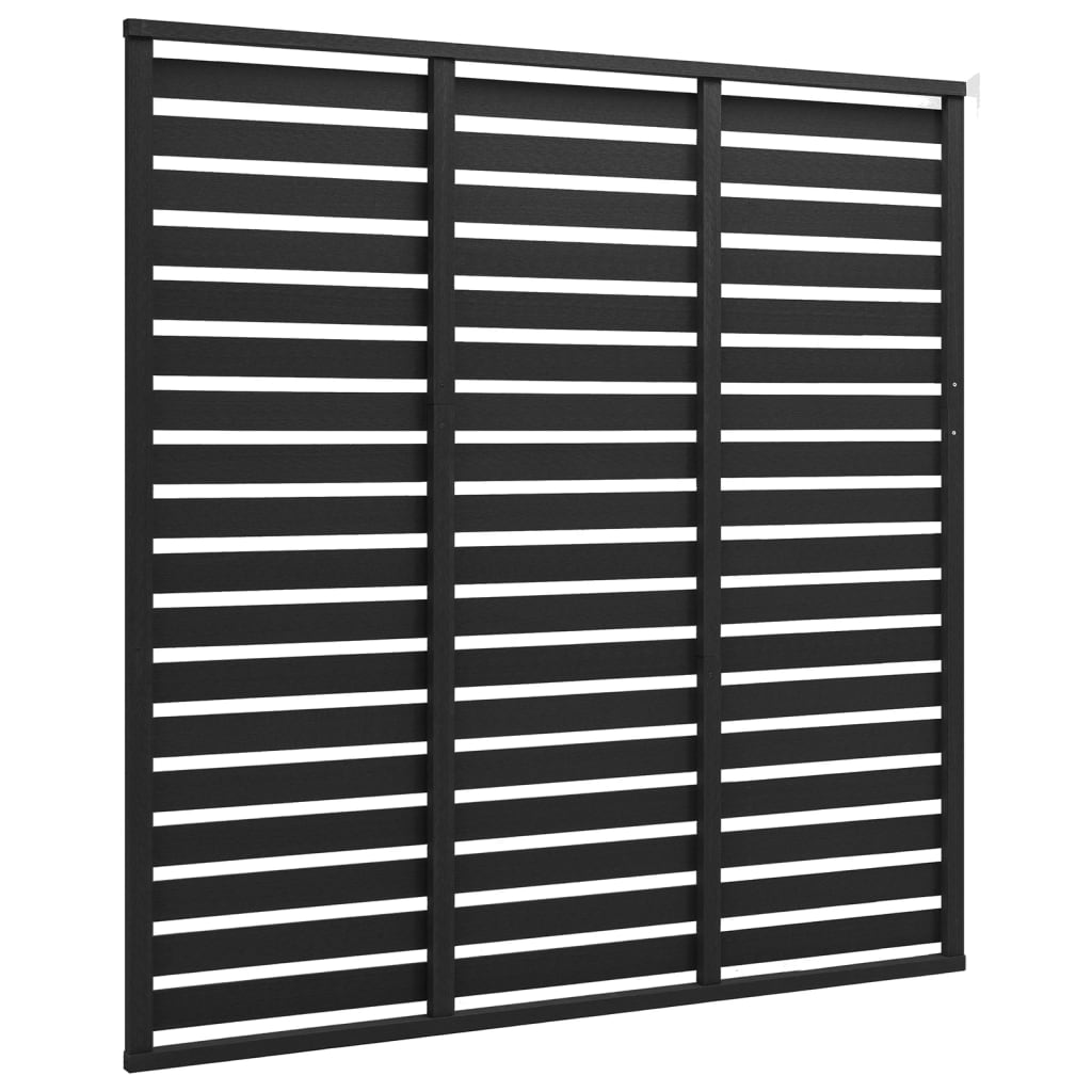 Panneau de clôture WPC 180x180 cm Noir