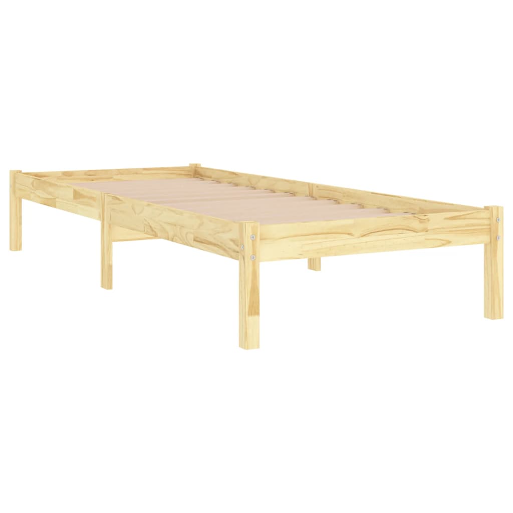 Cadre de lit Bois de pin massif 100x200 cm