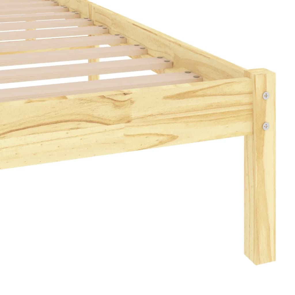 Cadre de lit Bois de pin massif 100x200 cm