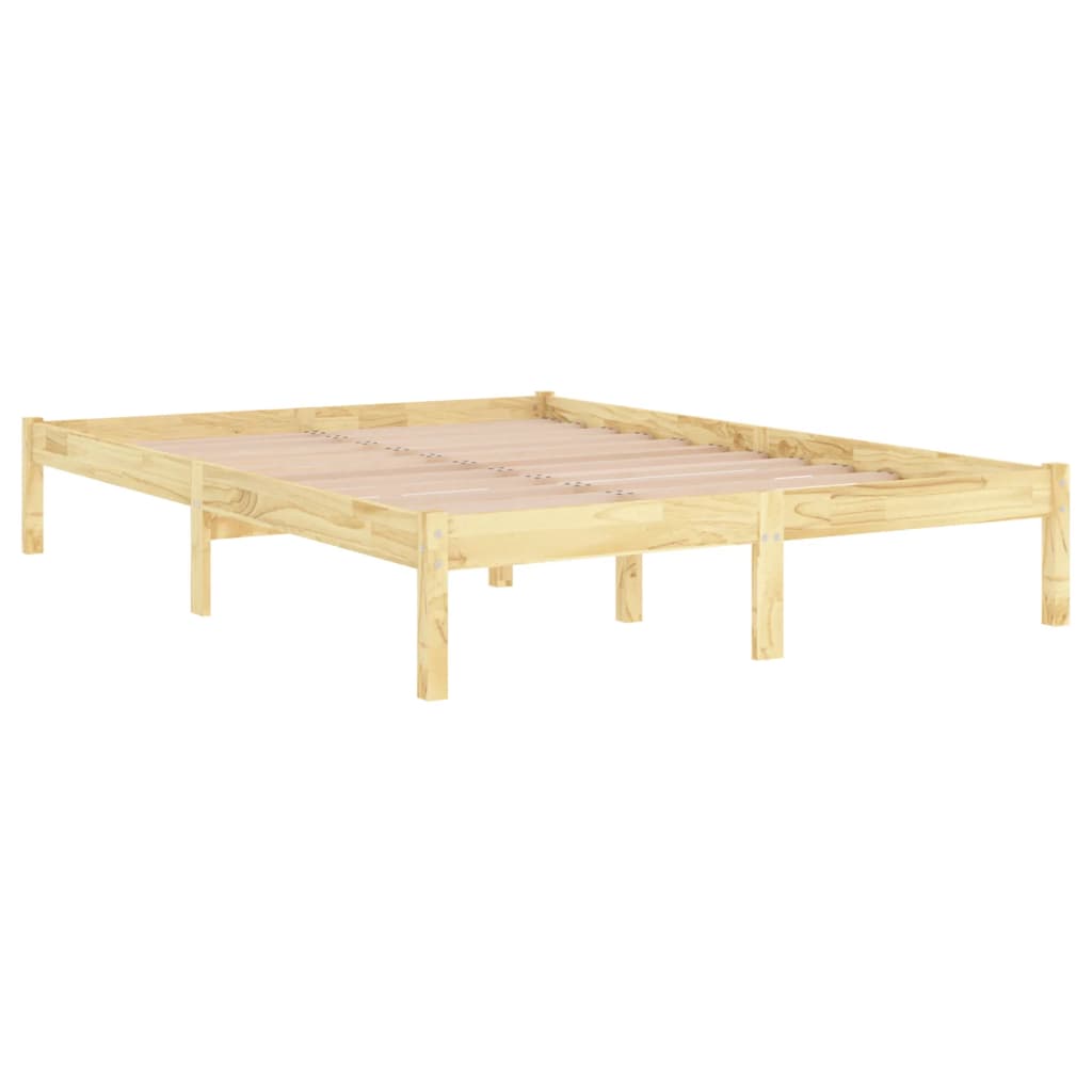 Cadre de lit Bois de pin massif 200x200 cm