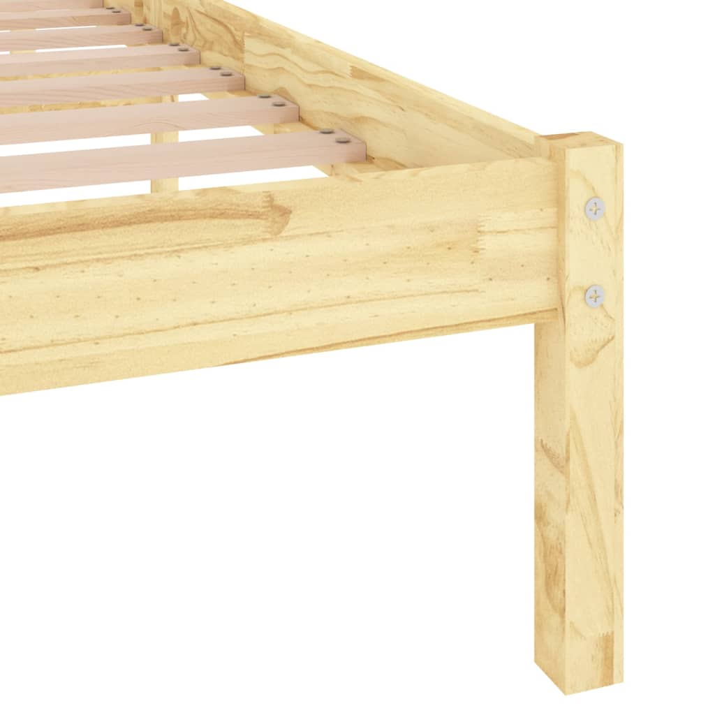 Cadre de lit Bois de pin massif 200x200 cm