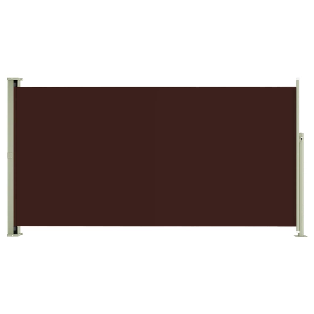 Auvent latéral rétractable de patio 160x300 cm Marron