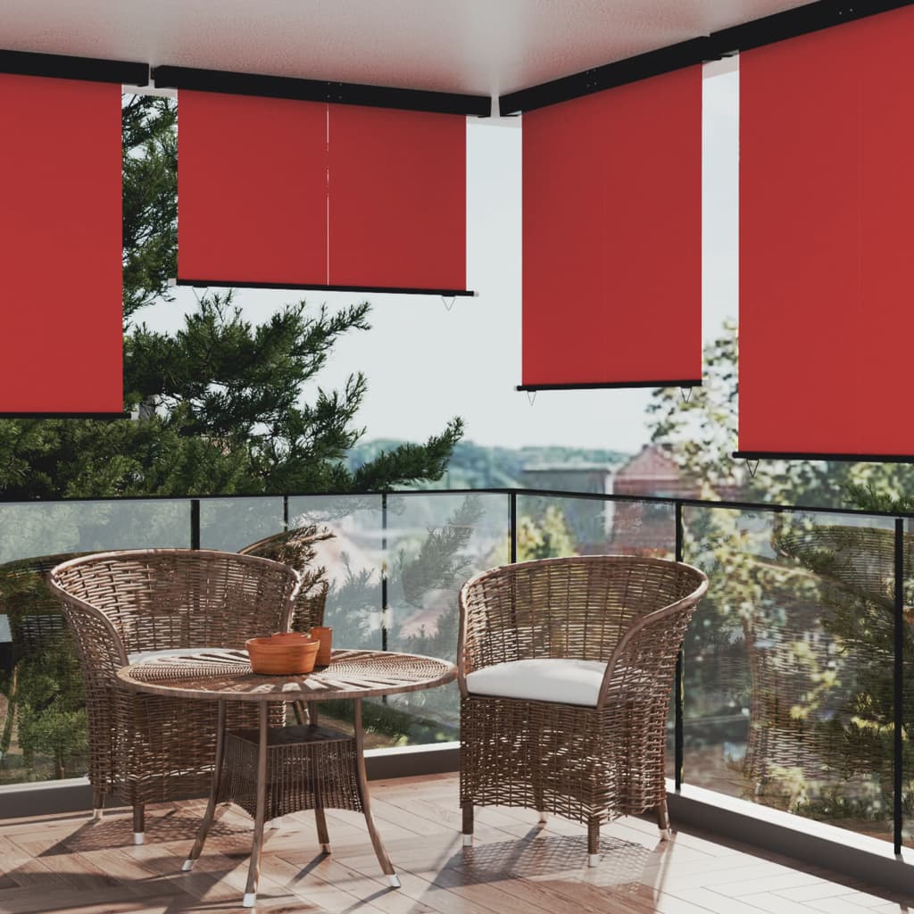 Auvent latéral de balcon 160x250 cm Rouge