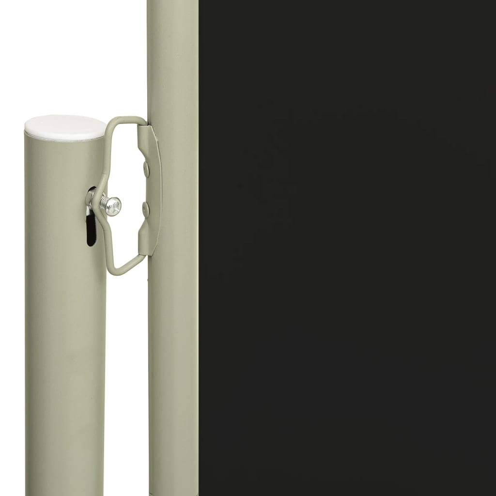 Auvent latéral rétractable de patio 170x300 cm Noir