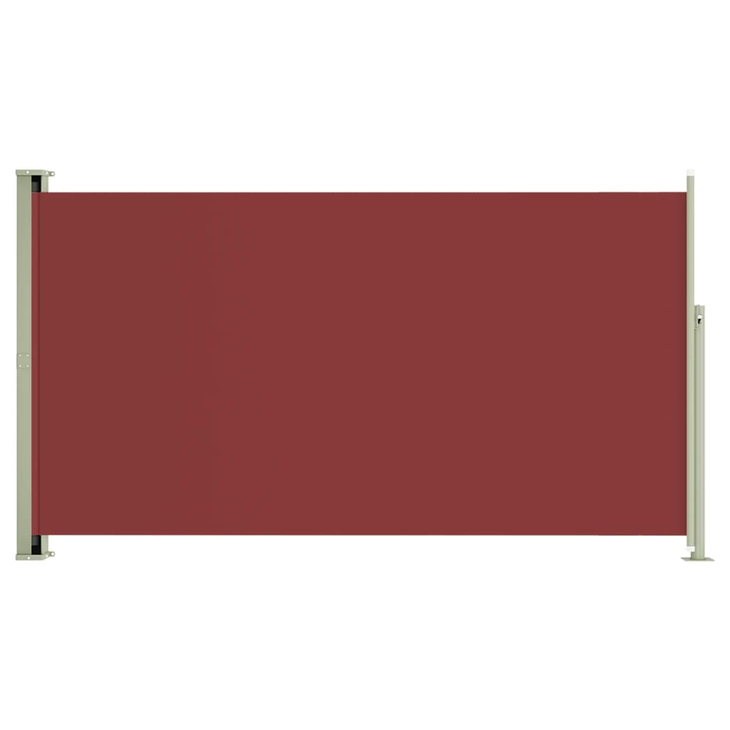 Auvent latéral rétractable de patio 170x300 cm Rouge