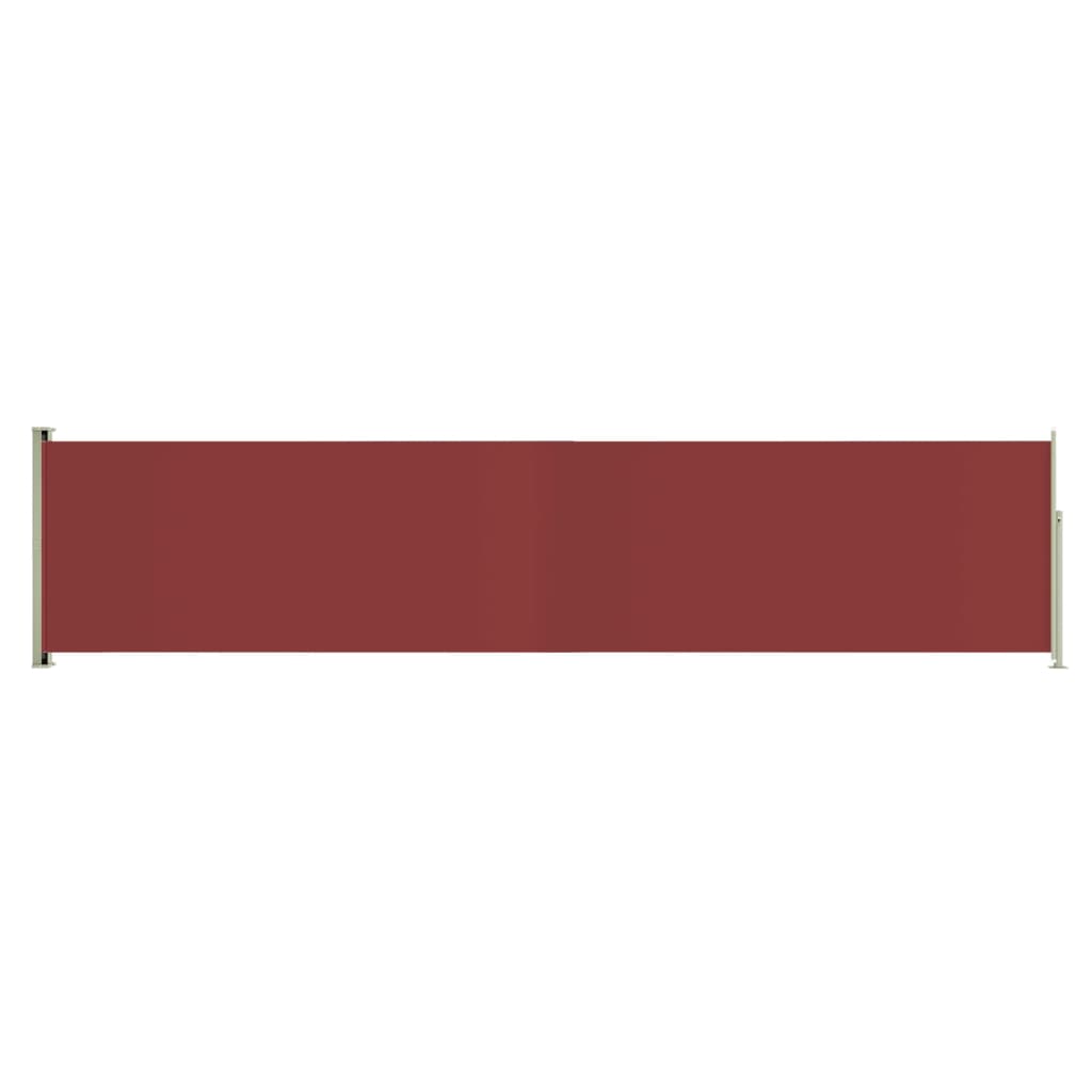 Auvent latéral rétractable de patio 140x600 cm Rouge