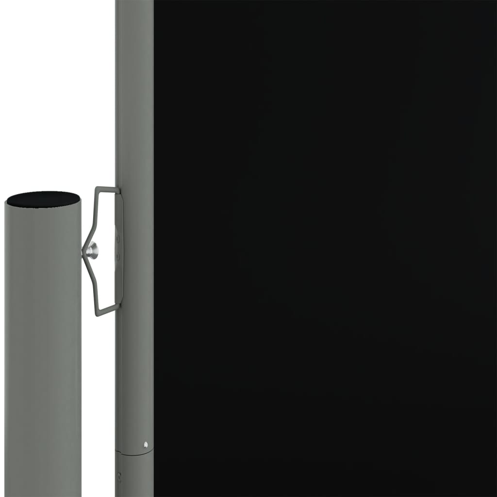 Auvent latéral rétractable Noir 117x600 cm