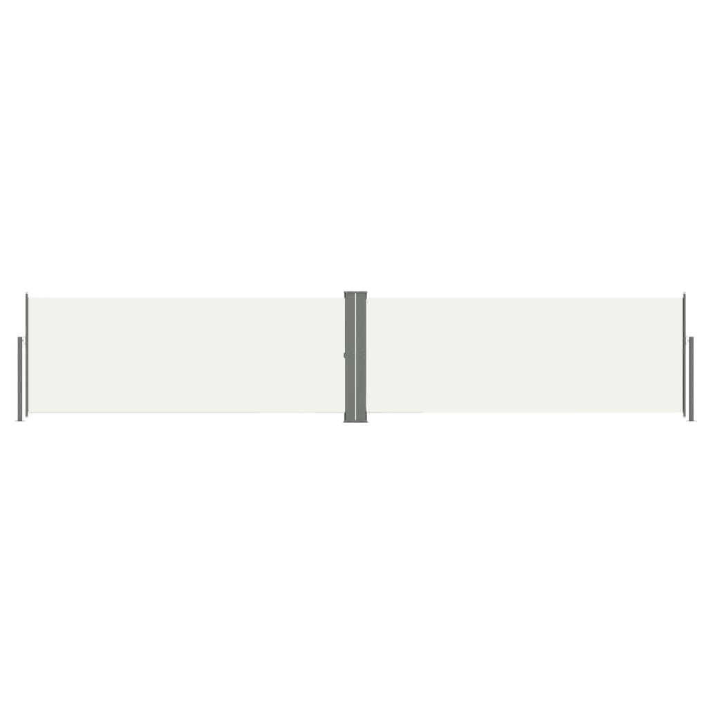 Auvent latéral rétractable Crème 117x600 cm