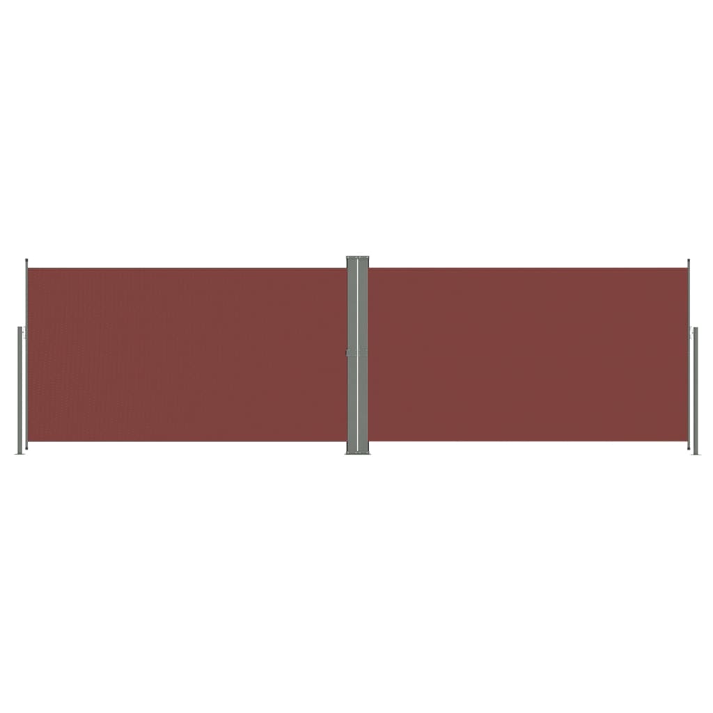 Auvent latéral rétractable Marron 160x600 cm