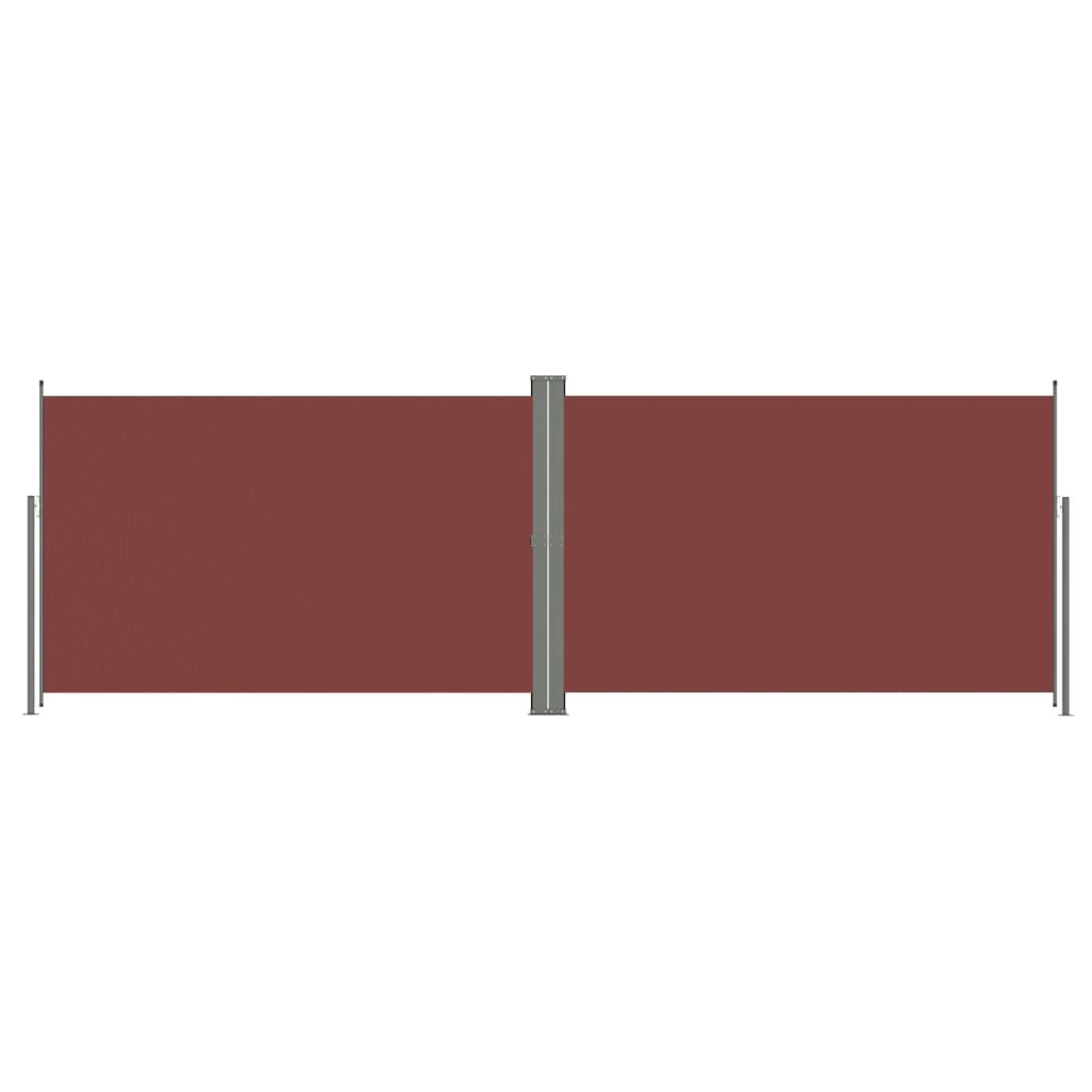 Auvent latéral rétractable Marron 200x600 cm
