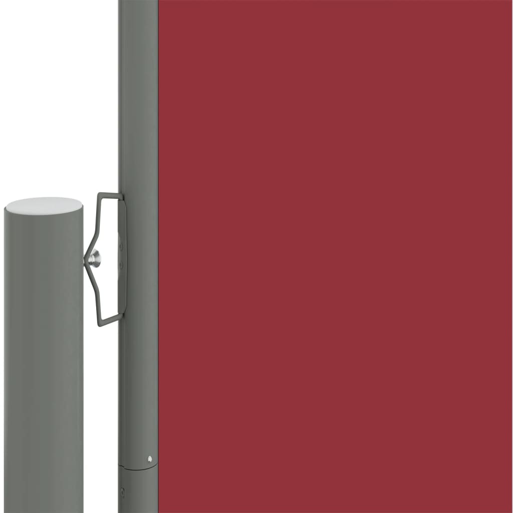 Auvent latéral rétractable Rouge 200x600 cm