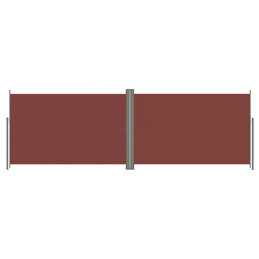 Auvent latéral rétractable Marron 220x600 cm