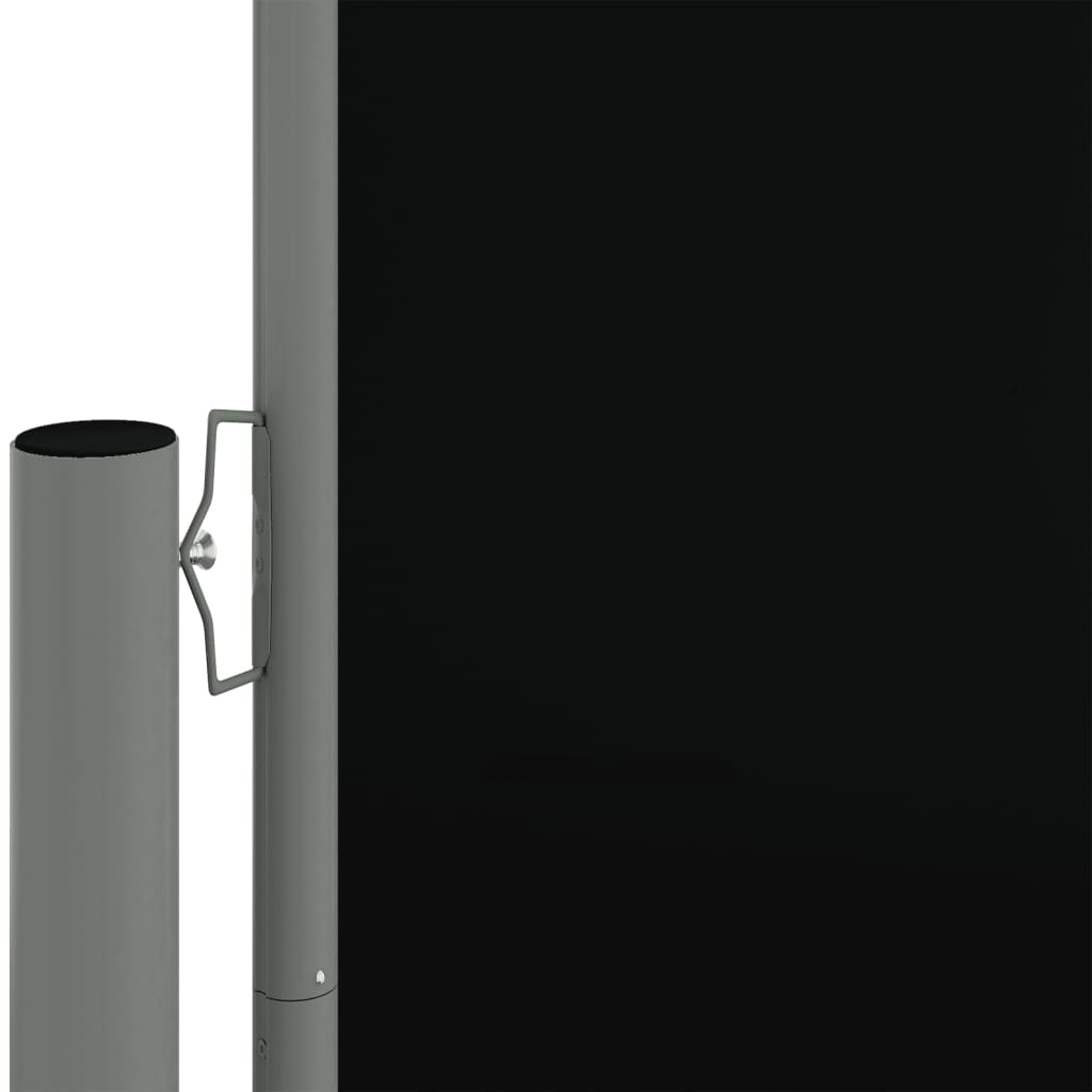 Auvent latéral rétractable Noir 180x1000 cm