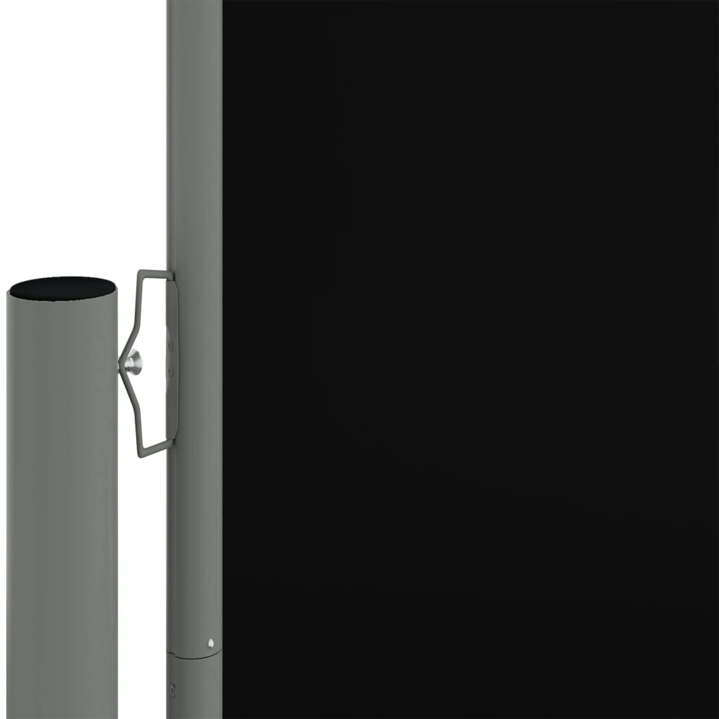 Auvent latéral rétractable Noir 160x1200 cm