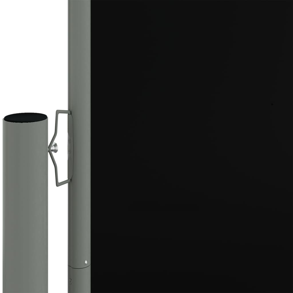 Auvent latéral rétractable Noir 200x1200 cm