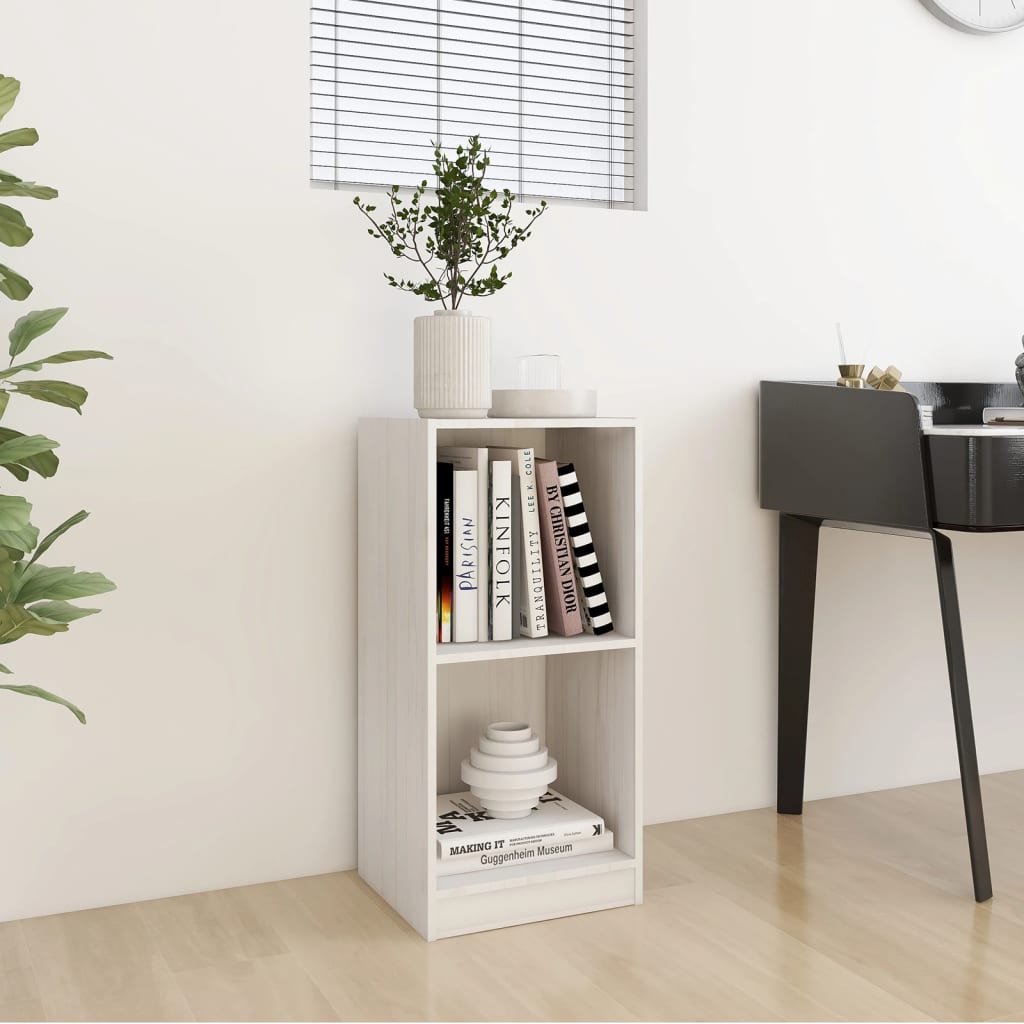 Armoire d'appoint Blanc 35,5x33,5x76 cm Bois de pin massif
