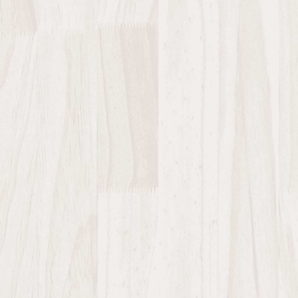 Armoire d'appoint Blanc 35,5x33,5x76 cm Bois de pin massif