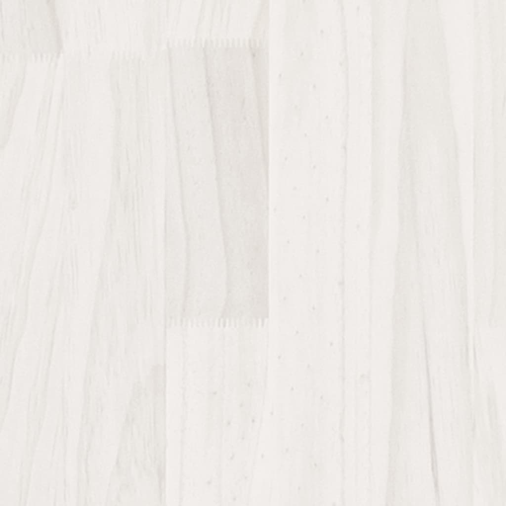 Armoire d'appoint Blanc 180x36x65 cm Bois de pin massif