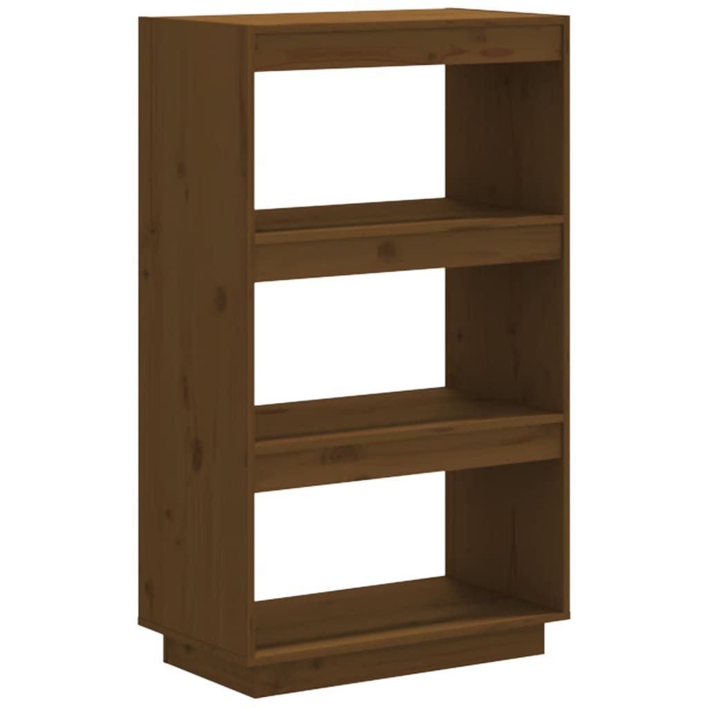 Bibliothèque/Cloison Marron miel 60x35x103cm Bois de pin solide