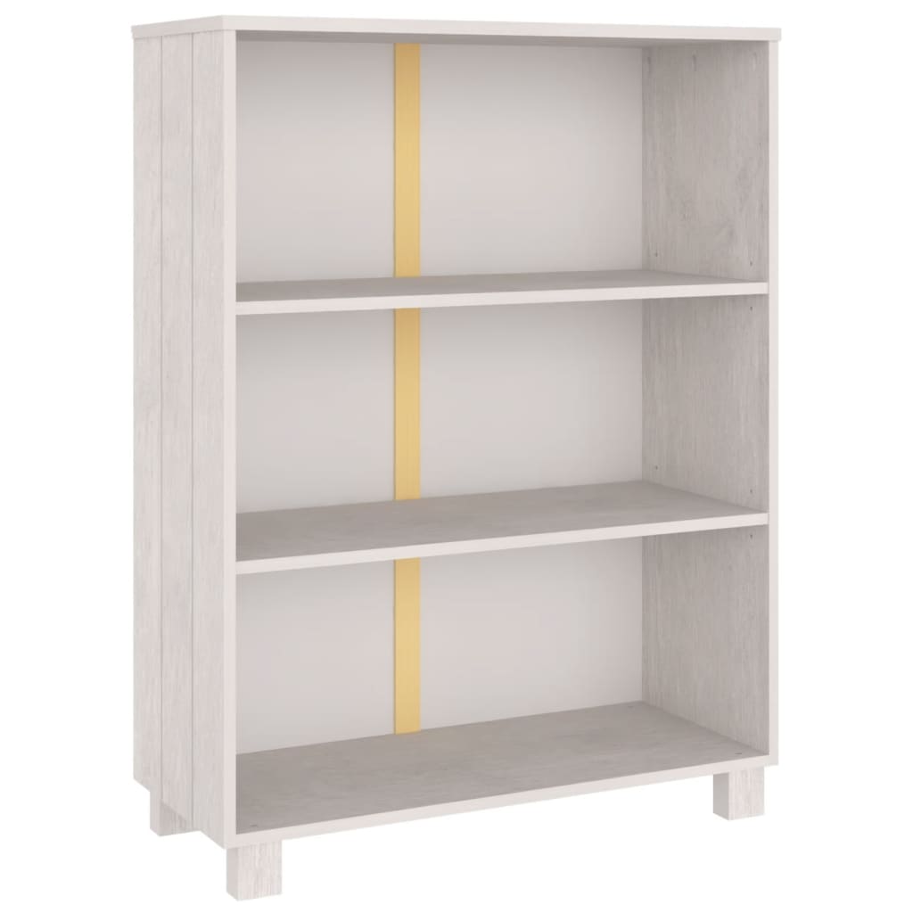 Bibliothèque Blanc 85x35x112 cm Bois de pin massif
