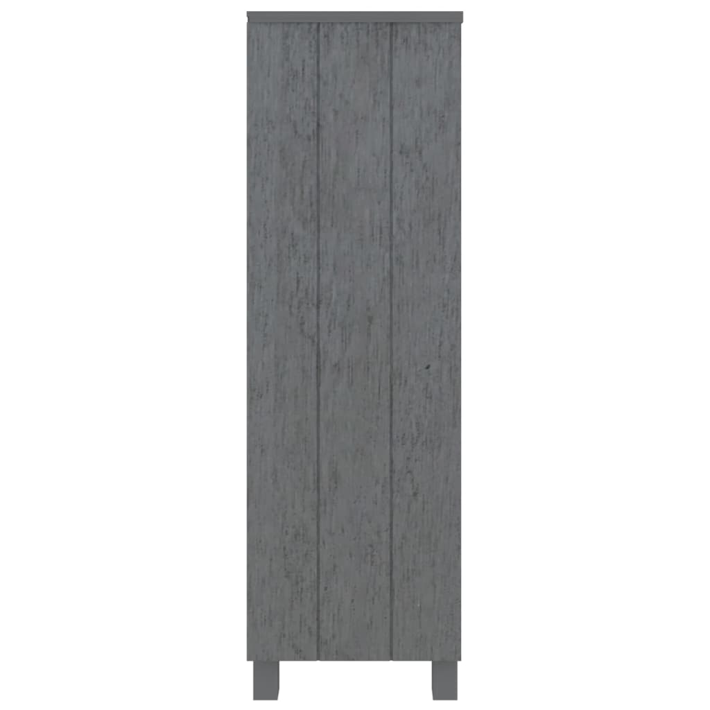 Bibliothèque Gris foncé 85x35x112 cm Bois de pin massif