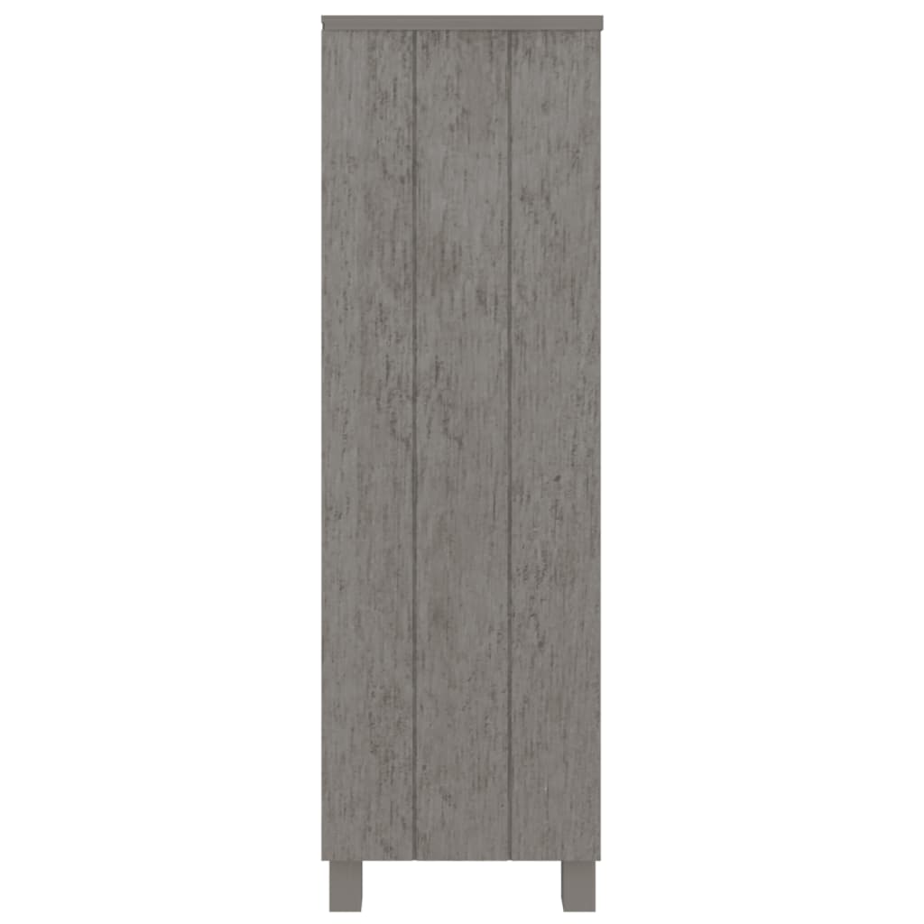 Bibliothèque Gris clair 85x35x112 cm Bois de pin massif