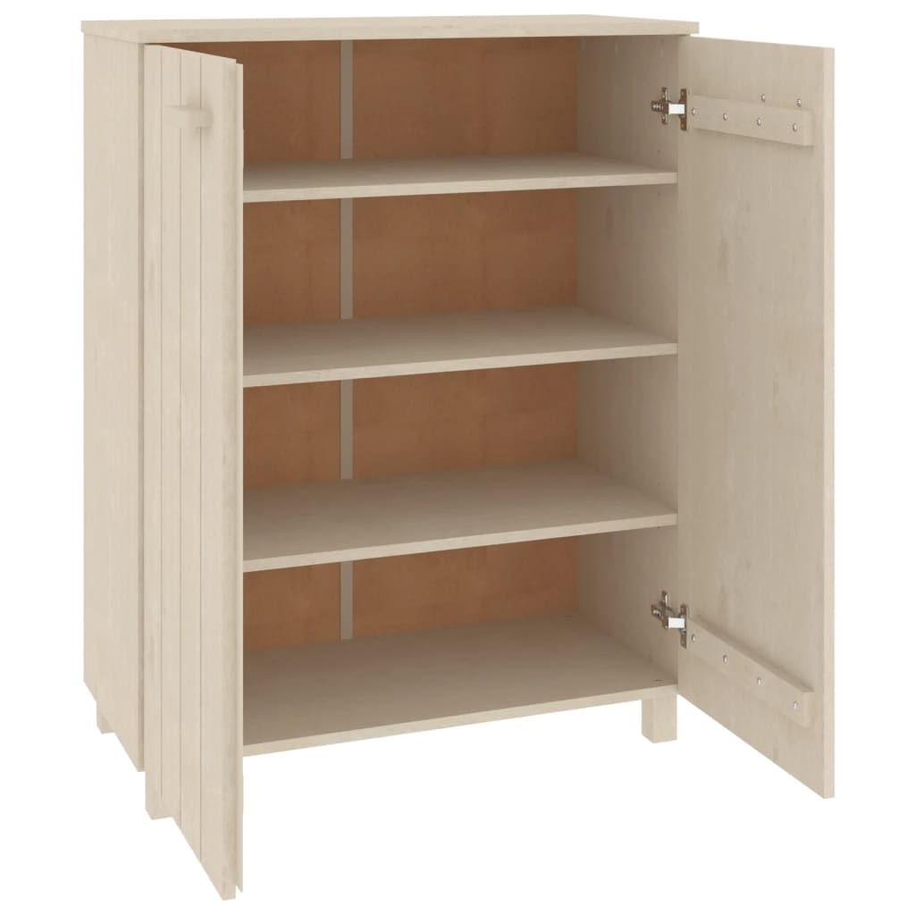 Armoire à chaussures Marron miel 85x40x108 cm Bois de pin