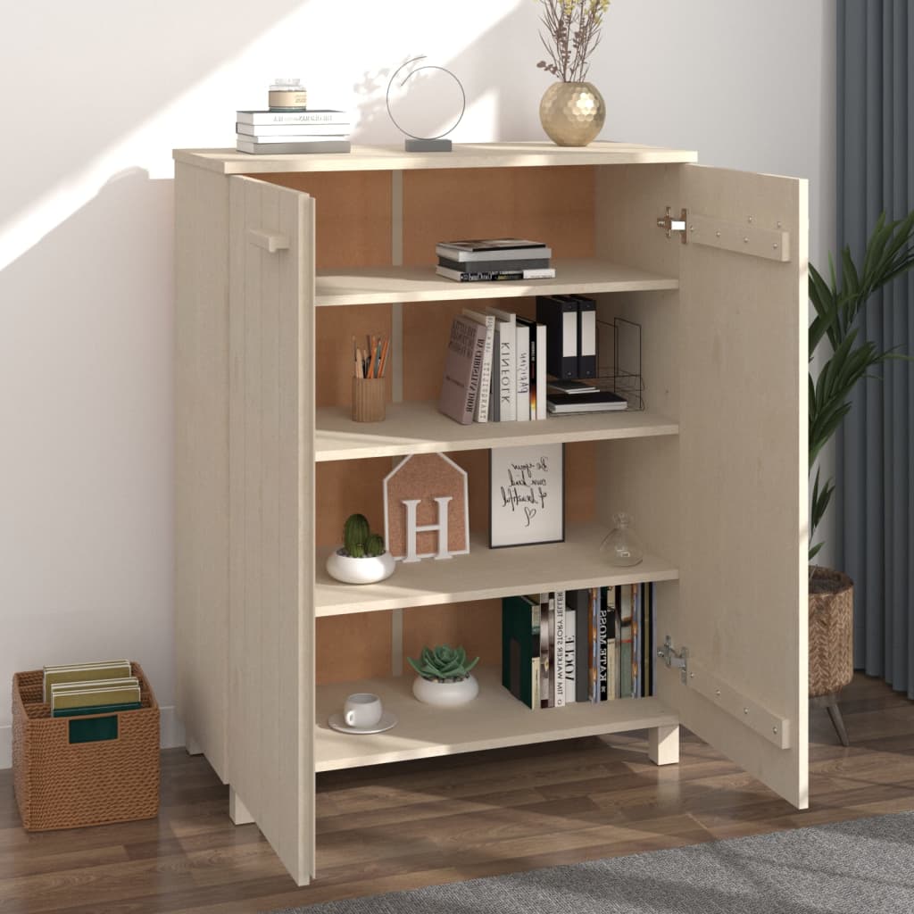 Armoire à chaussures Marron miel 85x40x108 cm Bois de pin