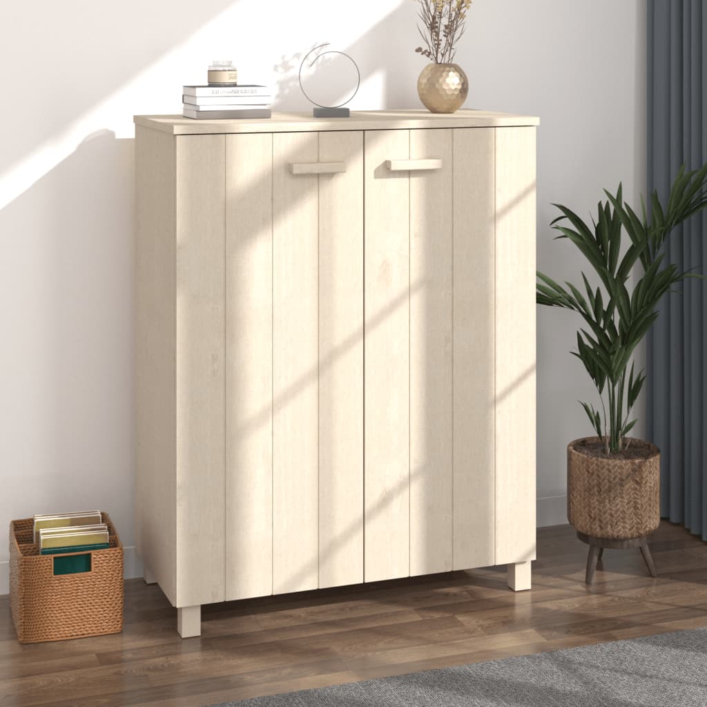 Armoire à chaussures Marron miel 85x40x108 cm Bois de pin