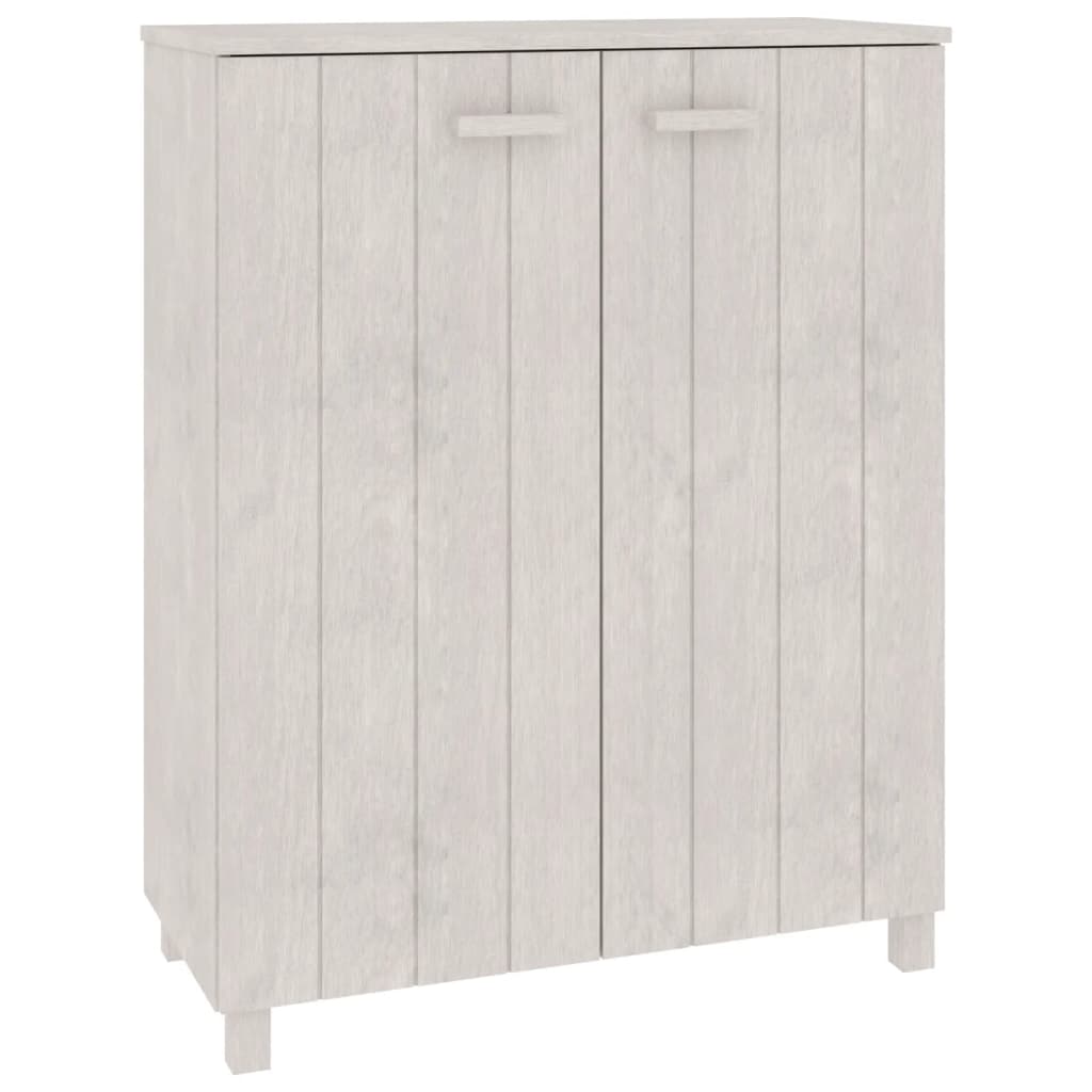 Armoire à chaussures Blanc 85x40x108 cm Bois de pin solide