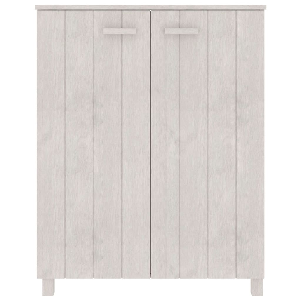 Armoire à chaussures Blanc 85x40x108 cm Bois de pin solide