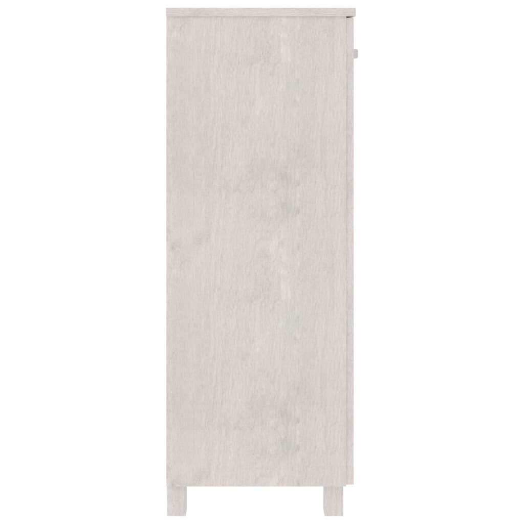Armoire à chaussures Blanc 85x40x108 cm Bois de pin solide