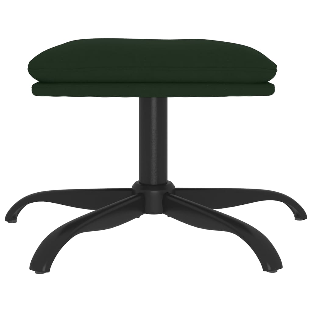 Repose-pied Vert foncé 60x60x39 cm Velours