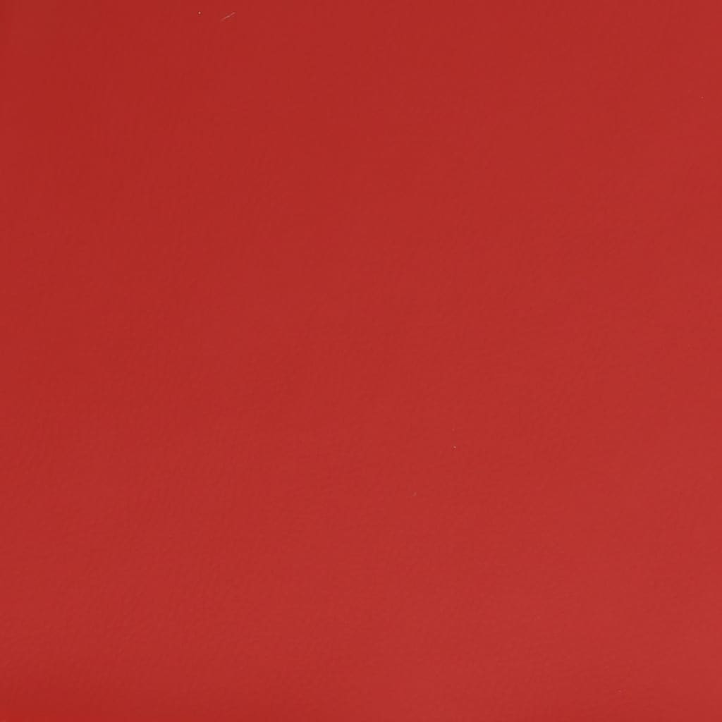 Repose-pied Rouge bordeaux 60x60x39 cm Similicuir