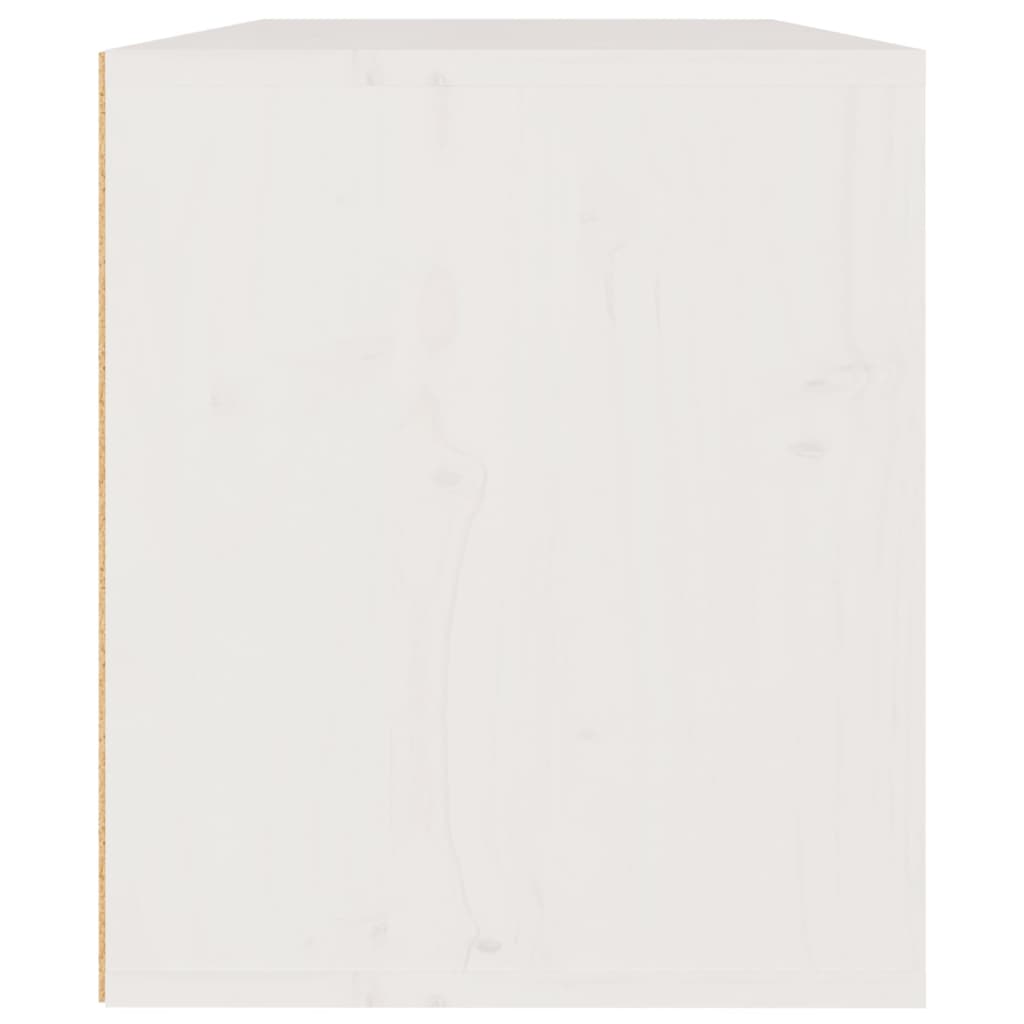 Armoire murale Blanc 60x30x35 cm Bois de pin massif