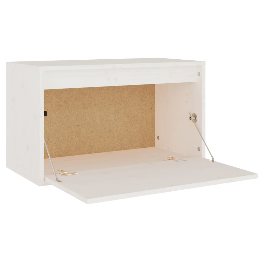 Armoire murale Blanc 60x30x35 cm Bois de pin massif