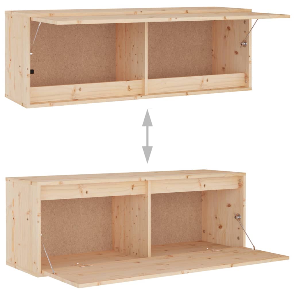 Armoire murale 100x30x35 cm Bois de pin massif