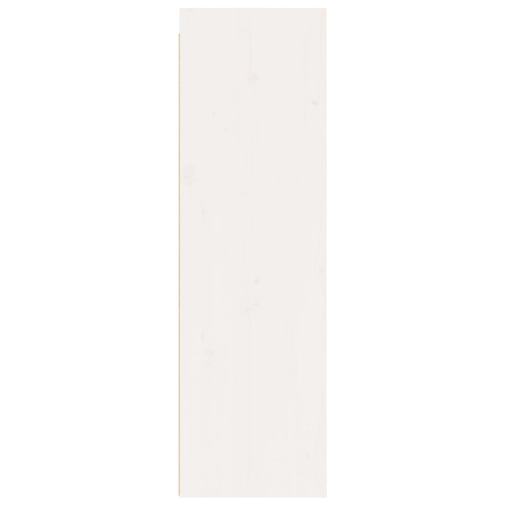 Armoire murale Blanc 30x30x100 cm Bois de pin massif