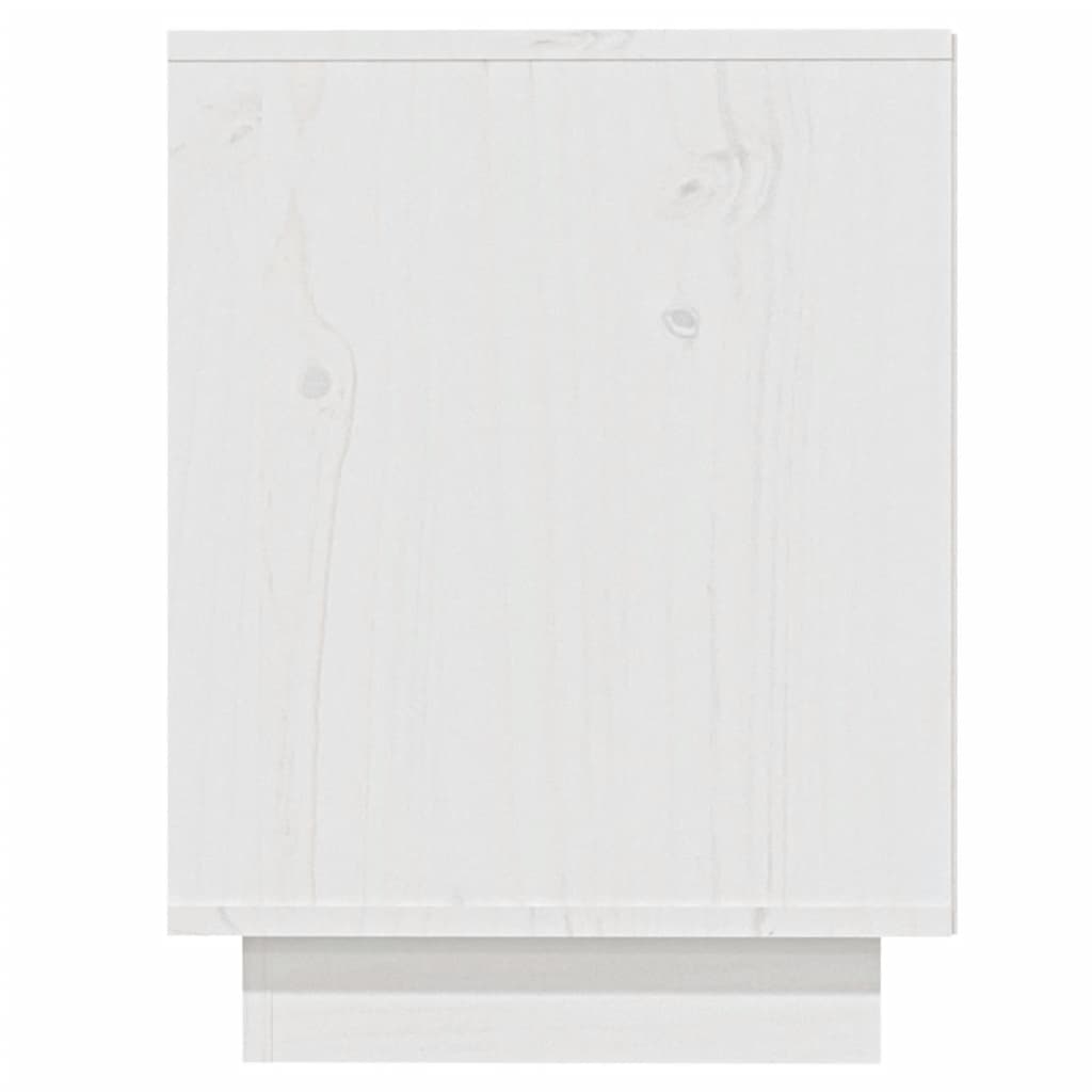 Armoire à chaussures Blanc 110x34x45 cm Bois de pin massif