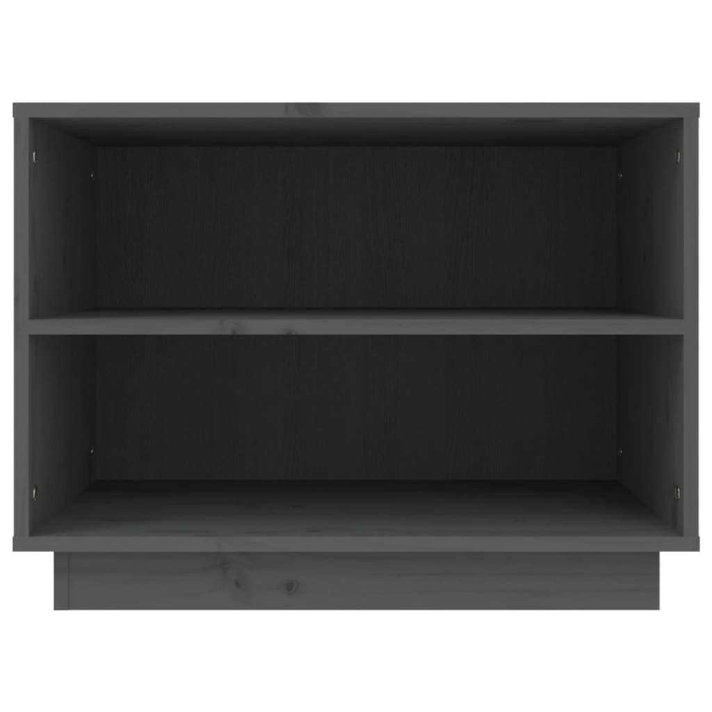 Armoire à chaussures Gris 60x34x45 cm Bois de pin massif