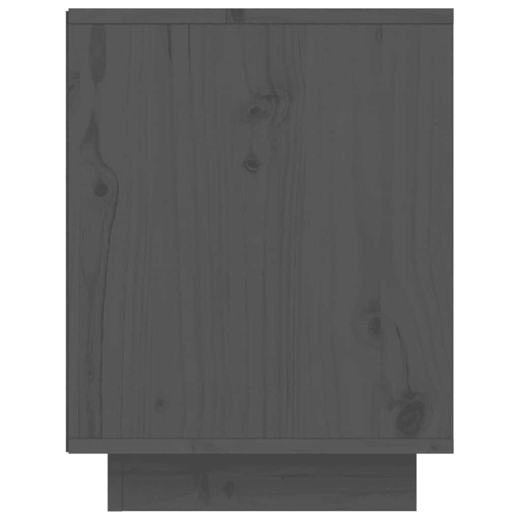 Armoire à chaussures Gris 60x34x45 cm Bois de pin massif